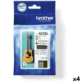 Cartuccia ad Inchiostro Originale Brother LC421XL Nero/Ciano/Magenta/Giallo (4 Unità) di Brother, Toner e inchiostro per stam...