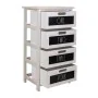 Cassettiera Alexandra House Living Bianco Legno di paulownia 29 x 73 x 40 cm di Alexandra House Living, Comò e cassettiere - ...