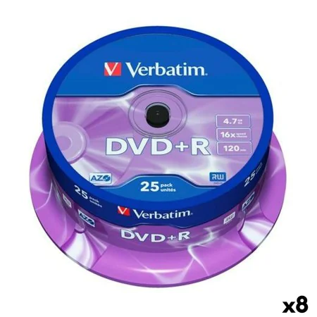 DVD+R Verbatim 4,7 GB 16x (8 Unités) de Verbatim, Consommables de stockage - Réf : S8434201, Prix : 147,09 €, Remise : %