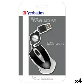 Mini Souris Optique Verbatim Go Mini Noir (4 Unités) de Verbatim, Souris - Réf : S8434206, Prix : 29,62 €, Remise : %