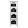 Cassettiera Alexandra House Living Bianco Legno di paulownia 32 x 81 x 26 cm di Alexandra House Living, Comò e cassettiere - ...