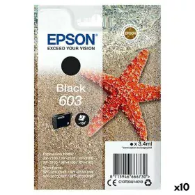 Cartucho de Tinta Original Epson P-2100, 3100, 4100 / WF-2830DWF, 2850DW - Nº 603 Negro (10 Unidades) de Epson, Tóners y tint...