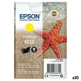 Original Ink Cartridge Epson XP-2100, 3100, 4100 / WF-2830DWF, 2850DW - Nº 603 Yellow (10 Units) by Epson, Printer toners and...