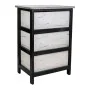 Cassettiera Alexandra House Living Bianco Nero Legno di paulownia 29 x 58 x 40 cm di Alexandra House Living, Comò e cassettie...