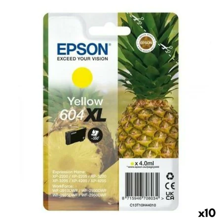 Tinteiro de Tinta Original Epson XP-2200 WF-2910DWF Amarelo (10 Unidades) de Epson, Toners e tinta de impressora - Ref: S8435...