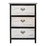 Cassettiera Alexandra House Living Bianco Nero Legno di paulownia 29 x 58 x 40 cm di Alexandra House Living, Comò e cassettie...