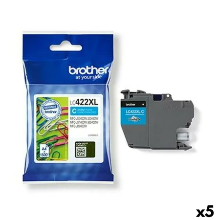 Original Ink Cartridge Brother MFCJ5340DW MFCJ5740DW MFCJ6540DW MFCJ6940DW Cyan (5 Units) by Brother, Printer toners and inks...