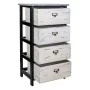 Chest of drawers Alexandra House Living White Black Paolownia wood 29 x 73 x 40 cm by Alexandra House Living, Chest of Drawer...