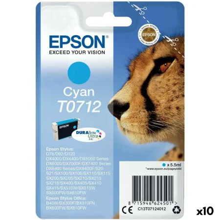 Original Ink Cartridge Epson Stylus D-78/92/120/DX-4000/5000/6000/7000F Cyan (10 Units) by Epson, Printer toners and inks - R...