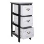 Caisson à Tiroirs Alexandra House Living Blanc Noir Bois de paulownia 32 x 63 x 26 cm de Alexandra House Living, Commodes - R...