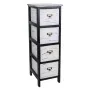 Chest of drawers Alexandra House Living White Black Paolownia wood 32 x 81 x 26 cm by Alexandra House Living, Chest of Drawer...