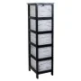 Cassettiera Alexandra House Living Bianco Nero Legno di paulownia 32 x 98 x 26 cm di Alexandra House Living, Comò e cassettie...