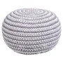 Pouffe Alexandra House Living White Grey polystyrene 45 x 30 x 45 cm by Alexandra House Living, Bean Bags - Ref: D1630909, Pr...