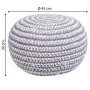 Pouffe Alexandra House Living White Grey polystyrene 45 x 30 x 45 cm by Alexandra House Living, Bean Bags - Ref: D1630909, Pr...