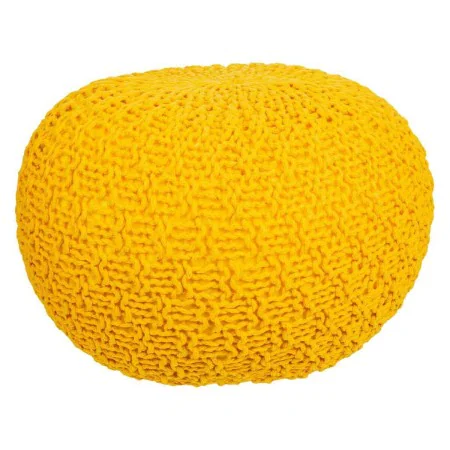 Pouffe Alexandra House Living Yellow polystyrene 45 x 30 x 45 cm by Alexandra House Living, Bean Bags - Ref: D1630914, Price:...