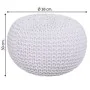 Pouffe Alexandra House Living White polystyrene 38 x 30 x 38 cm by Alexandra House Living, Bean Bags - Ref: D1630919, Price: ...