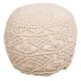 Puff Alexandra House Living Crema Poliestireno 45 x 40 x 45 cm de Alexandra House Living, Puffs pera - Ref: D1630924, Precio:...