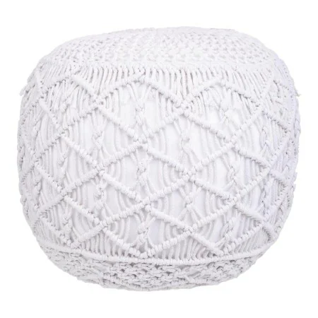 Puff Alexandra House Living Blanco Poliestireno 45 x 40 x 45 cm de Alexandra House Living, Puffs pera - Ref: D1630926, Precio...