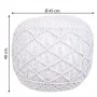 Puff Alexandra House Living Branco poliestireno 45 x 40 x 45 cm de Alexandra House Living, Pufes pera - Ref: D1630926, Preço:...