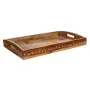 Bandeja Alexandra House Living Blanco Natural Madera de mango 29 x 6 x 43 cm de Alexandra House Living, Platos y fuentes - Re...