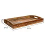 Bandeja Alexandra House Living Blanco Natural Madera de mango 29 x 6 x 43 cm de Alexandra House Living, Platos y fuentes - Re...