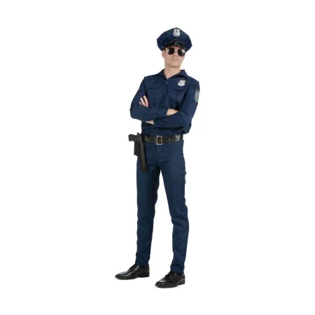 Costume for Adults My Other Me Blue Police Officer (4 Pieces) by My Other Me, Adults - Ref: S8605867, Price: 33,81 €, Discoun...