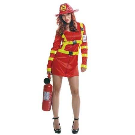 Costume for Adults My Other Me Firewoman Red (2 Pieces) by My Other Me, Adults - Ref: S8608000, Price: 25,48 €, Discount: %