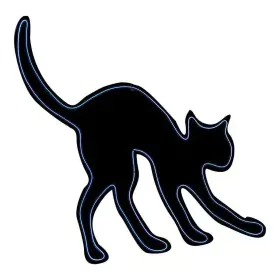 Halloween-Dekoration My Other Me Lichtsilhouette Neon Katze Schwarz Bunt von My Other Me, Halloween - Ref: S8608197, Preis: 7...