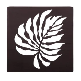 Cadre Feuille d'une plante 29,85 x 2,5 x 29,85 cm Métal Marron de BigBuy Home, Décorations murales - Réf : S8700089, Prix : 1...