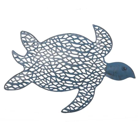 Cuadro Tortuga 35,56 x 3,18 x 26,67 cm Azul Metal de BigBuy Home, Frontones decorativos - Ref: S8700092, Precio: 12,92 €, Des...