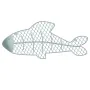 Cadre Poisson 50,17 x 2,54 x 22,23 cm Bleu Métal de BigBuy Home, Décorations murales - Réf : S8700095, Prix : 12,40 €, Remise...