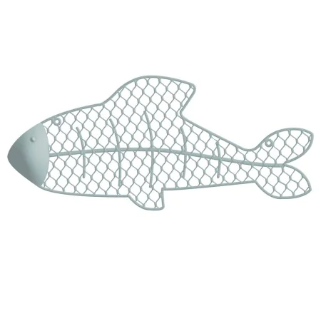 Painting Fish 50,17 x 2,54 x 22,23 cm Blue Metal by BigBuy Home, Wall Pediments - Ref: S8700095, Price: 12,40 €, Discount: %