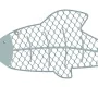 Painting Fish 50,17 x 2,54 x 22,23 cm Blue Metal by BigBuy Home, Wall Pediments - Ref: S8700095, Price: 12,40 €, Discount: %