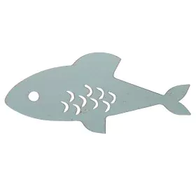 Painting Shark 36,2 x 15,88 cm Metal Light Blue by BigBuy Home, Wall Pediments - Ref: S8700098, Price: 8,81 €, Discount: %