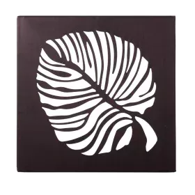 Painting Leaf of a plant 29,85 x 2,5 x 29,85 cm Metal Brown by BigBuy Home, Wall Pediments - Ref: S8700116, Price: 16,53 €, D...