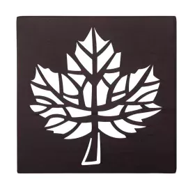 Painting Leaf of a plant 29,85 x 2,5 x 29,85 cm Metal Brown by BigBuy Home, Wall Pediments - Ref: S8700118, Price: 16,53 €, D...