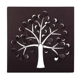 Pintura Árvore 29,85 x 2,5 x 29,85 cm Metal Castanho de BigBuy Home, Frontões decorativos - Ref: S8700119, Preço: 16,53 €, De...