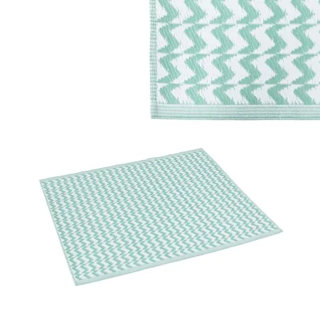 Alfombra de Exterior Naxos Blanco Verde Polipropileno de BigBuy Home, Alfombras - Ref: S8700124, Precio: 13,41 €, Descuento: %