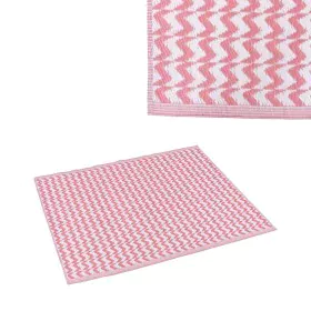 Alfombra de Exterior Naxos Rosa Blanco Polipropileno de BigBuy Home, Alfombras - Ref: S8700125, Precio: 13,41 €, Descuento: %