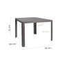 Mesa de Comedor Stella 90 x 90 x 75 cm Gris Aluminio de BigBuy Home, Mesas - Ref: S8700182, Precio: 213,27 €, Descuento: %