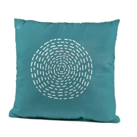 Coussin étnico Cyan 45 x 10 x 45 cm de BigBuy Home, Coussins - Réf : S8700280, Prix : 18,59 €, Remise : %