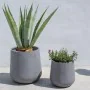 Set de pots de fleurs Samos Gris 60 x 60 x 60 cm (2 Unités) de BigBuy Garden, Cache-pots - Réf : S8700509, Prix : 142,19 €, R...