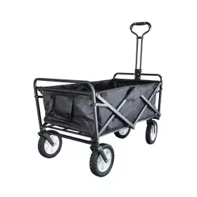 Carrello Multiuso Nero Poliestere Gomma Acciaio 100 x 50 x 105 cm di BigBuy Garden, Carrelli e vagoni - Rif: S8700586, Prezzo...