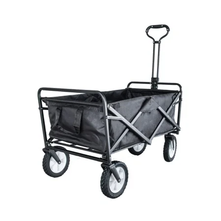 Chariot Multi-usages Noir Polyester Caoutchouc Acier 100 x 50 x 105 cm de BigBuy Garden, Chariots à 2 roues - Réf : S8700586,...