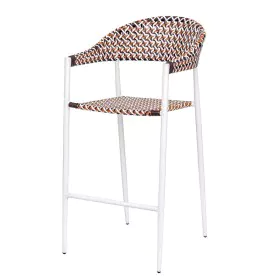 Stool Nadia White 56 x 59,5 x 112 cm by BigBuy Home, Barstools - Ref: S8700783, Price: 225,22 €, Discount: %