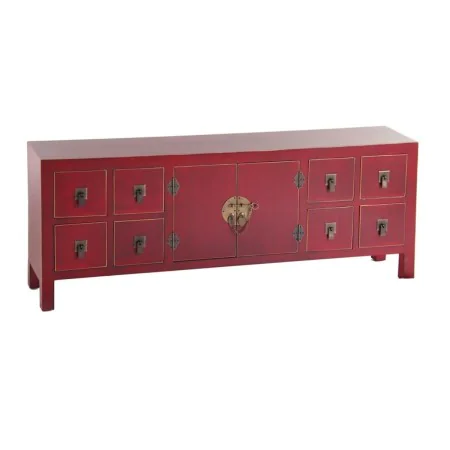 Móvel de TV ORIENTE Vermelho Madeira Ferro Madeira MDF 130 x 24 x 50,5 cm de BigBuy Home, Mesas e suportes para TV - Ref: S88...