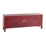 TV furniture ORIENTE Red Wood Iron MDF Wood 130 x 24 x 50,5 cm by BigBuy Home, TV tables and stands - Ref: S8800004, Price: 2...