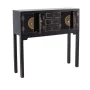 Meuble d'Entrée ORIENTE Noir Bois Fer DMF 95 x 26 x 90 cm de BigBuy Home, Tables - Réf : S8800007, Prix : 230,23 €, Remise : %