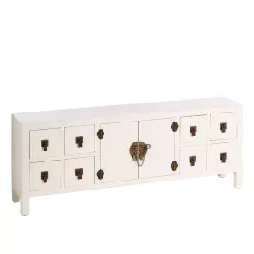 Mueble de TV ORIENTE 130 x 24 x 50,5 cm Madera Blanco de BigBuy Home, Mesas y soportes para TV - Ref: S8800026, Precio: 226,3...