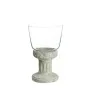 Bougeoir 17,5 x 17,5 x 29,5 cm Verre Gris Ciment de BigBuy Home, Bougeoirs et chandeliers - Réf : S8800037, Prix : 18,50 €, R...